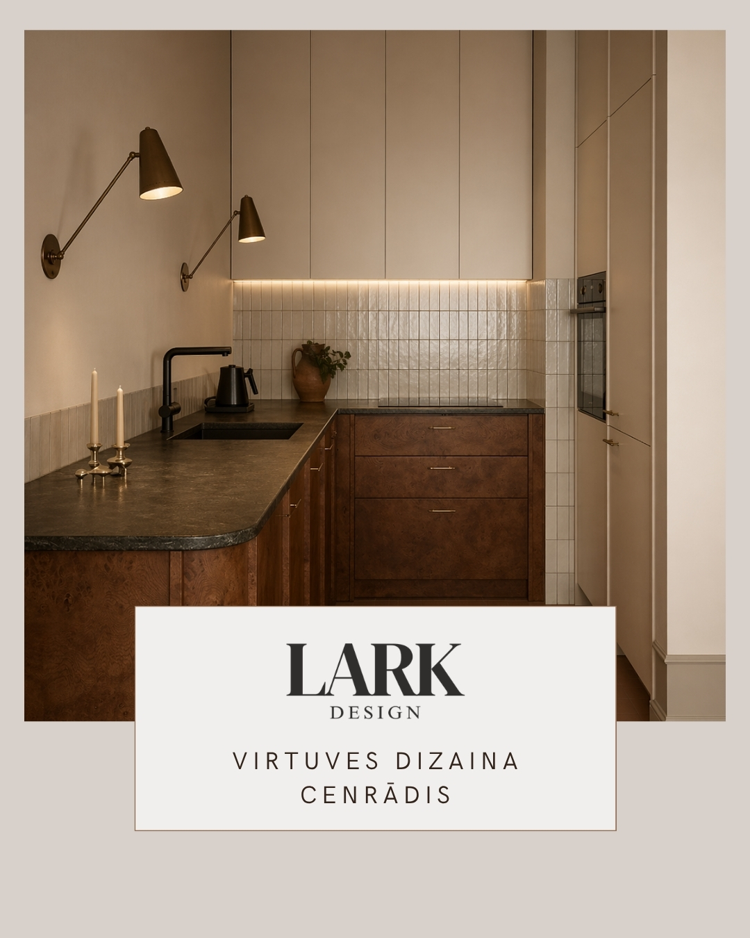 Virtuves dizaina cenrādis
